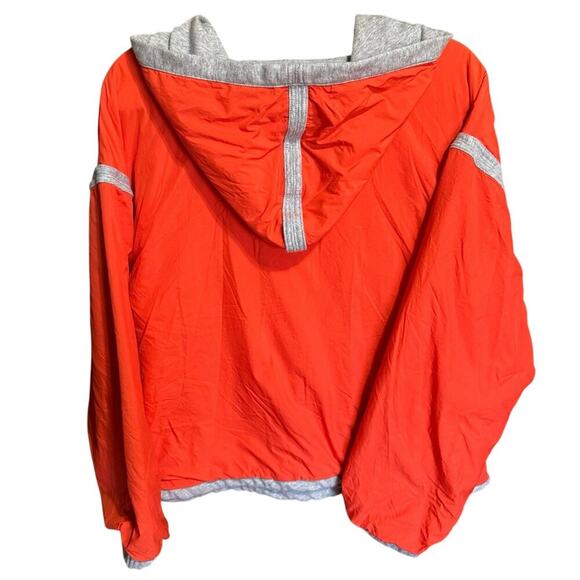 Free People Movement Don’t Back Down Nylon Pullover Hoodie Orange Size Medium - Picture 9 of 13
